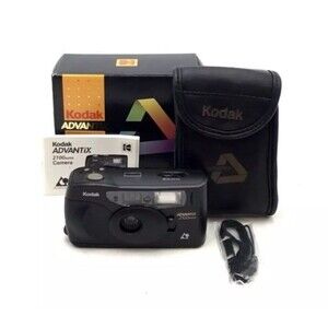 Kodak Advantix 2100 Auto Black Point & Shoot Film Camera With Accessories